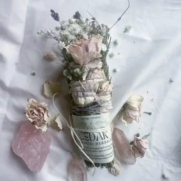 Cedar and Roses Sacred Smoke Cleansing Stick