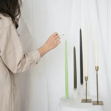 Olive Taper Candles