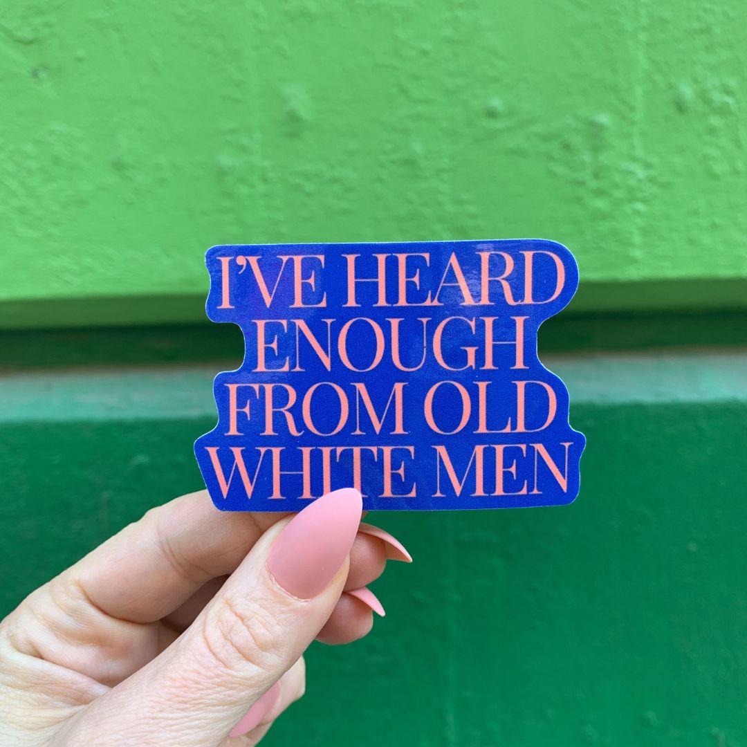 Old White Men Sticker