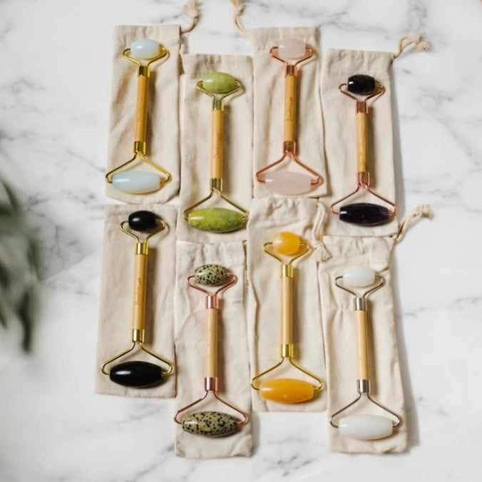 Yellow Jade Facial Massage Roller