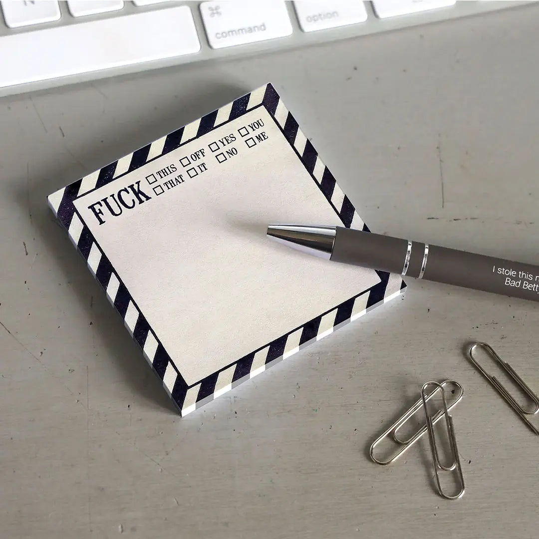 Fuck This, That, Off Sticky Notes