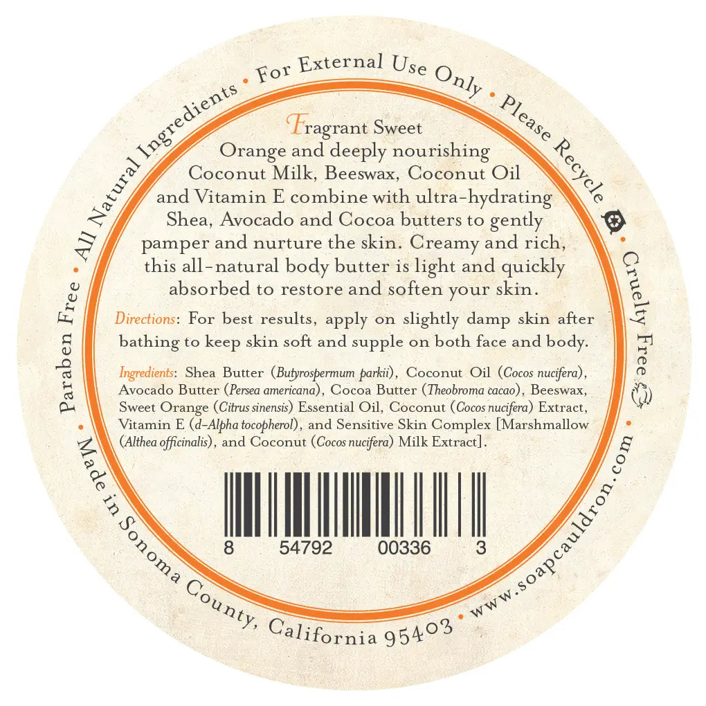 Sweet Orange & Coconut Body Butter