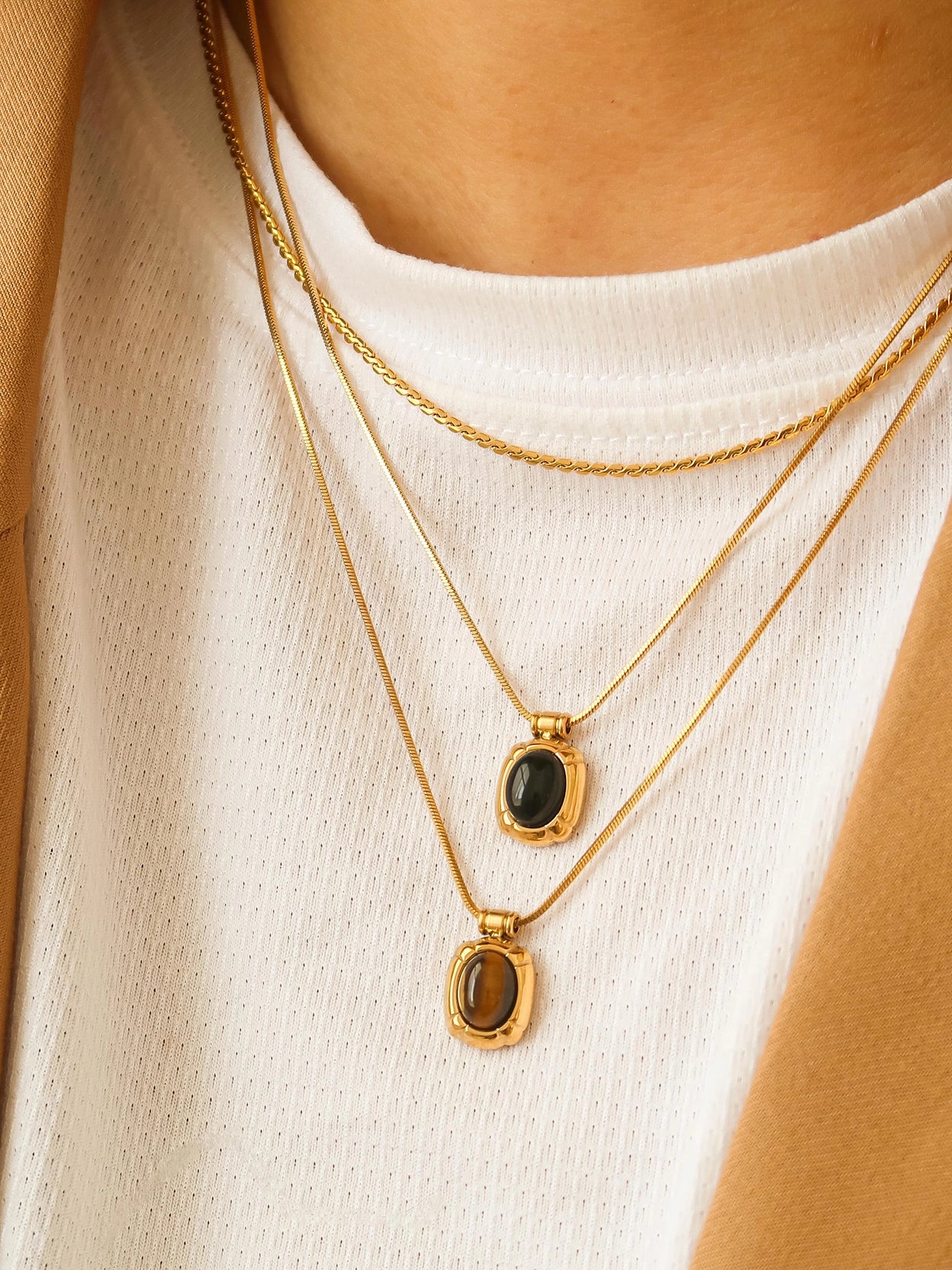 Dax Natural Stone Necklace