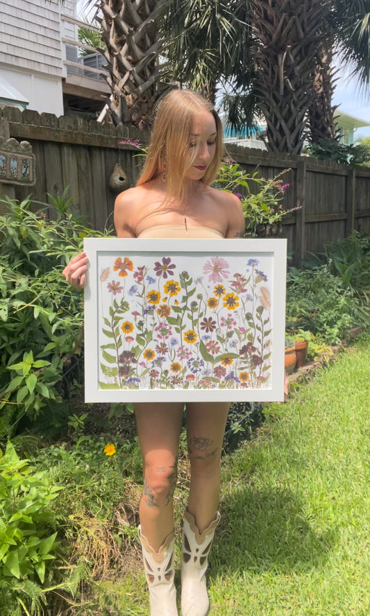 Dandelion Fox 16x20 Art Prints