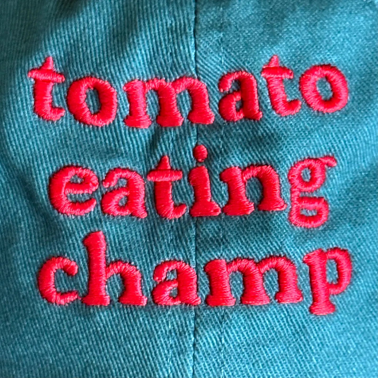 Tomato Eating Champ Baseball Cap