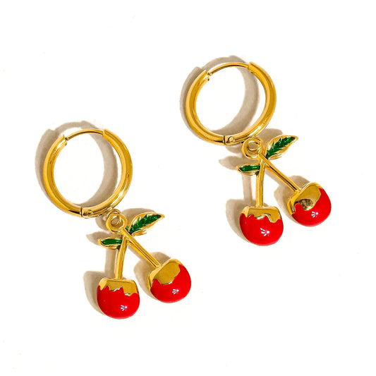 Côte Vintage Cherry Earrings