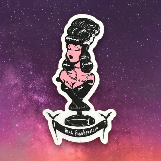 Mrs. Frankenstein - Clear Sticker