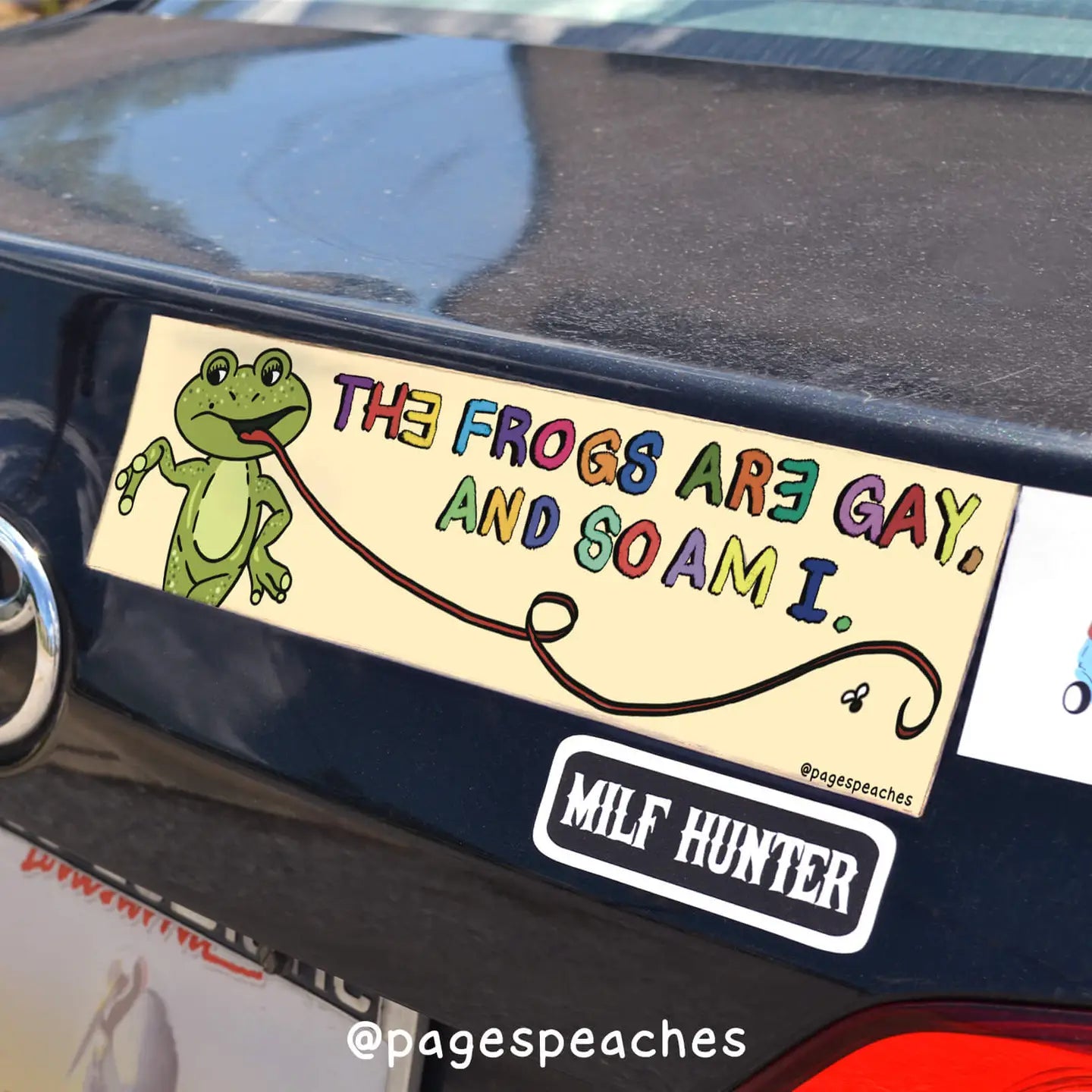 Frogs Are Gay Bumper Sticker