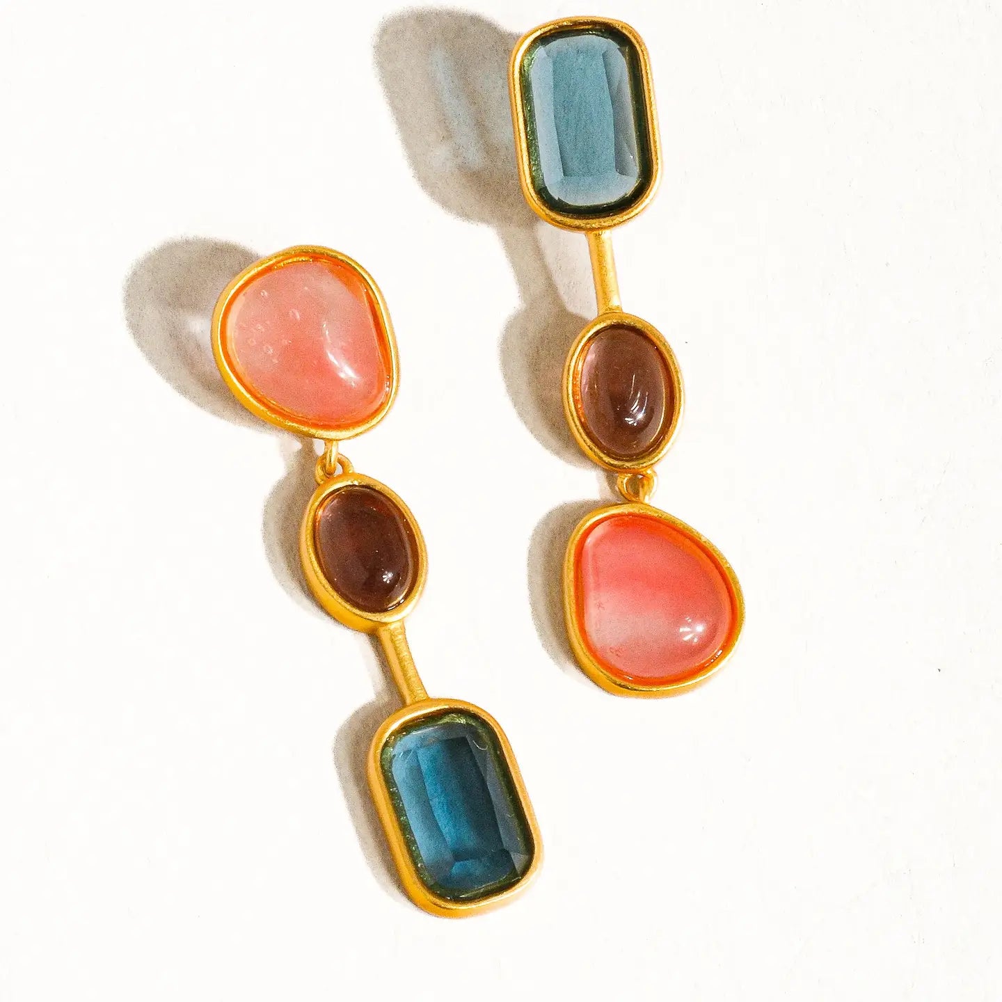 Delia Mismatch Drop Earring