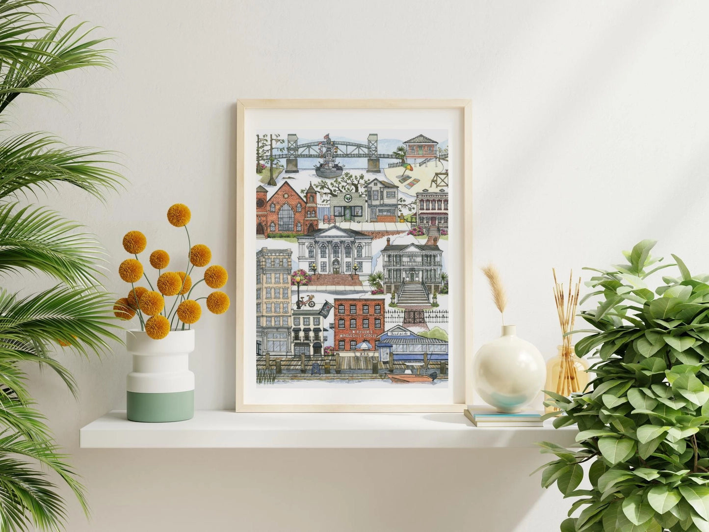 Wilmington Watercolor Art Print