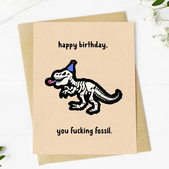 Fossil Birthday Card
