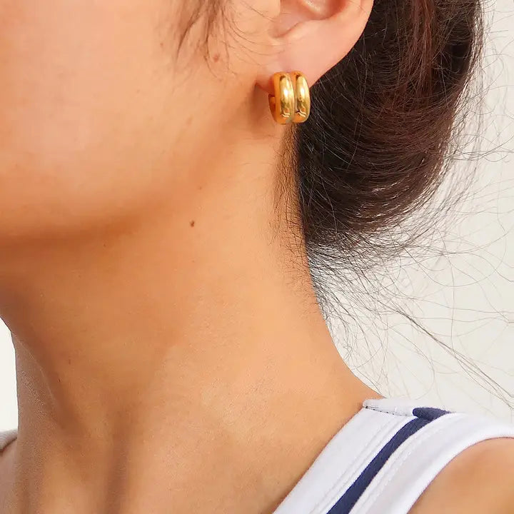 Emma Double C-Hoop Earring