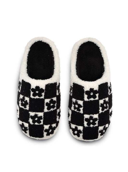 Checker Daisy Slippers