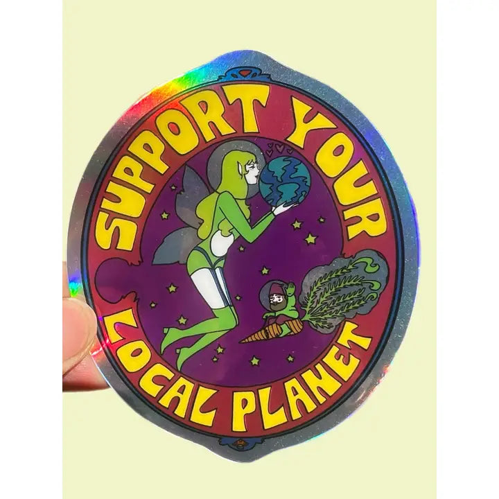 Support Your Local Planet Sticker