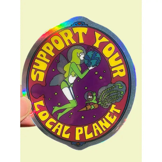 Support Your Local Planet Sticker