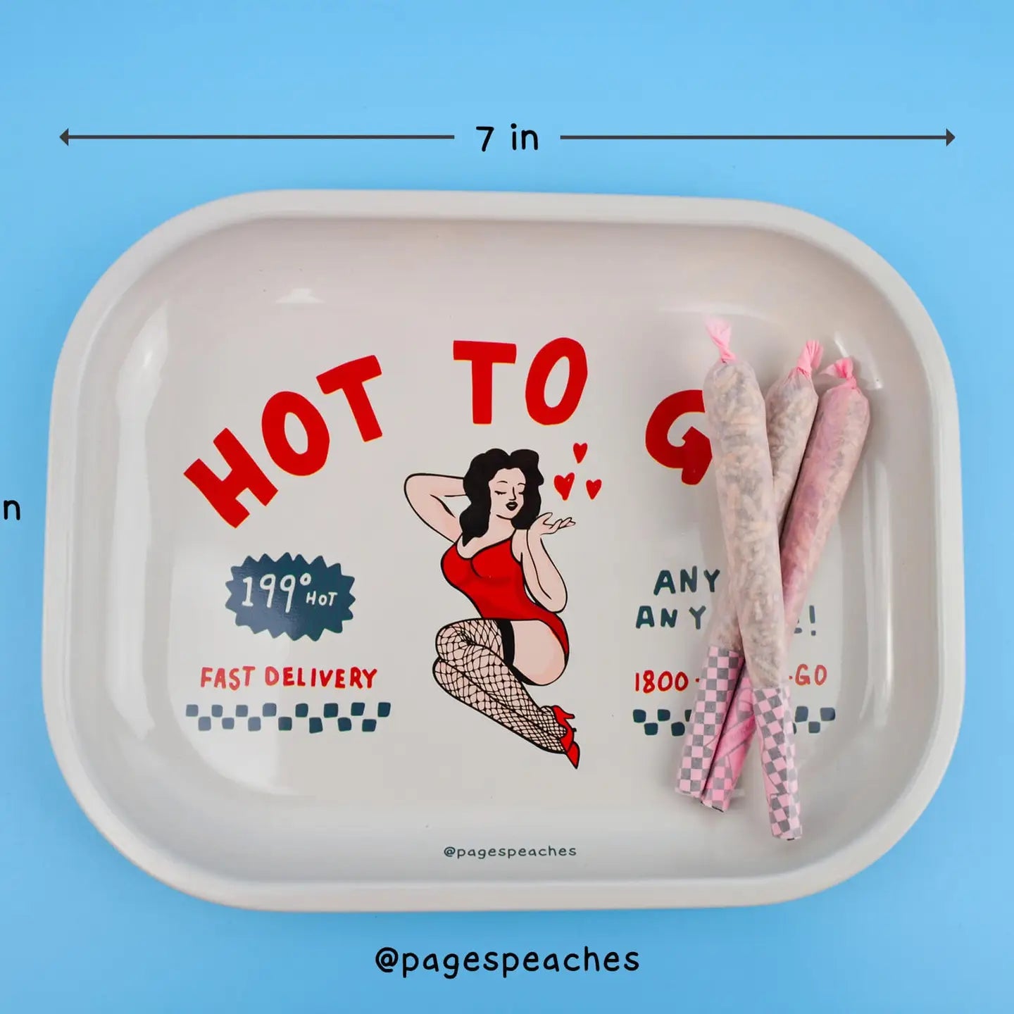 Hot To Go Rolling Tray