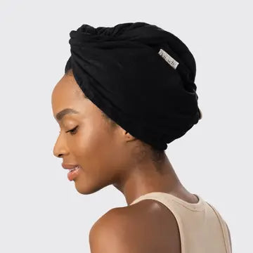 Black Quick Dry Hair Towel