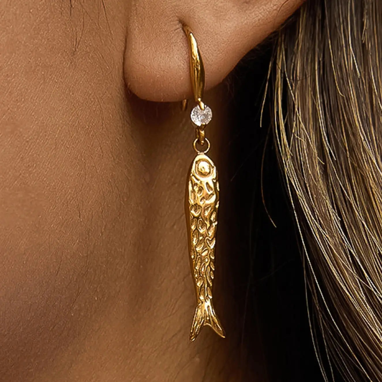 Calypsa Fish Earrings