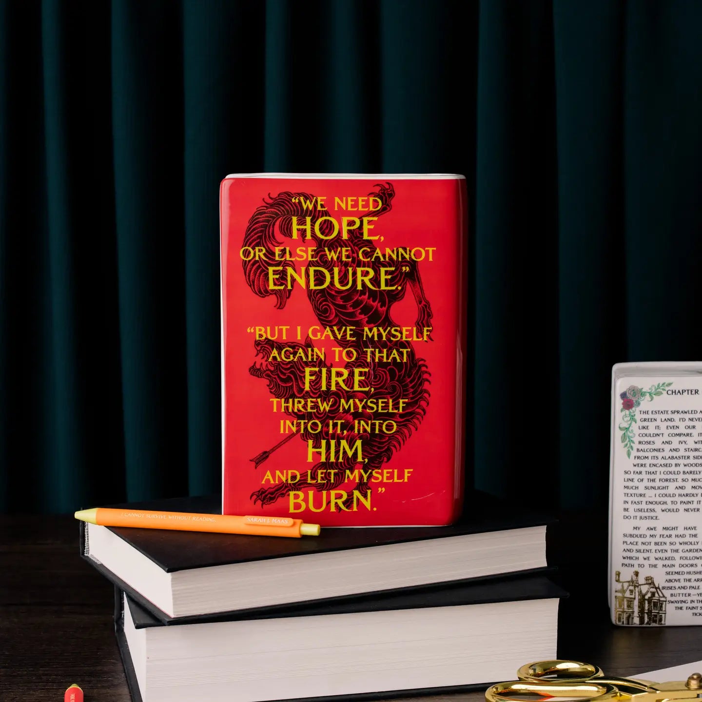 A Court of Thorns and Roses Book Vase