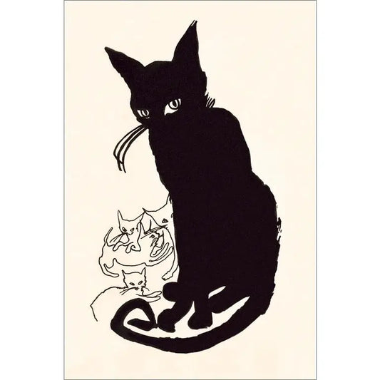 Black Kitty Cat Magnet
