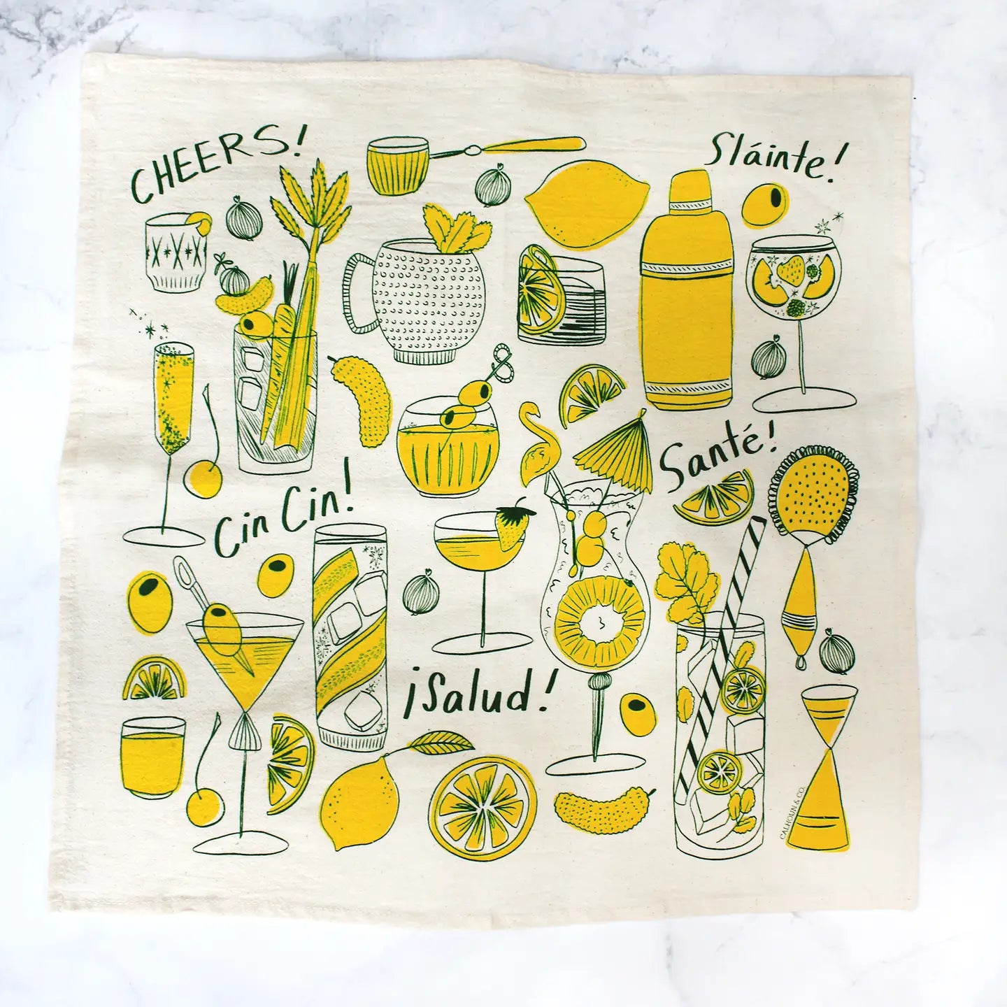 Cocktail Party Tea Towel