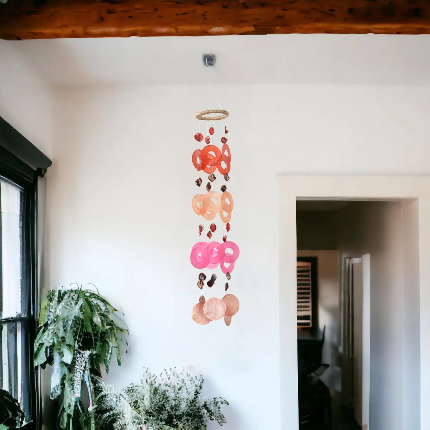Red + Orange Capiz Wind Chimes