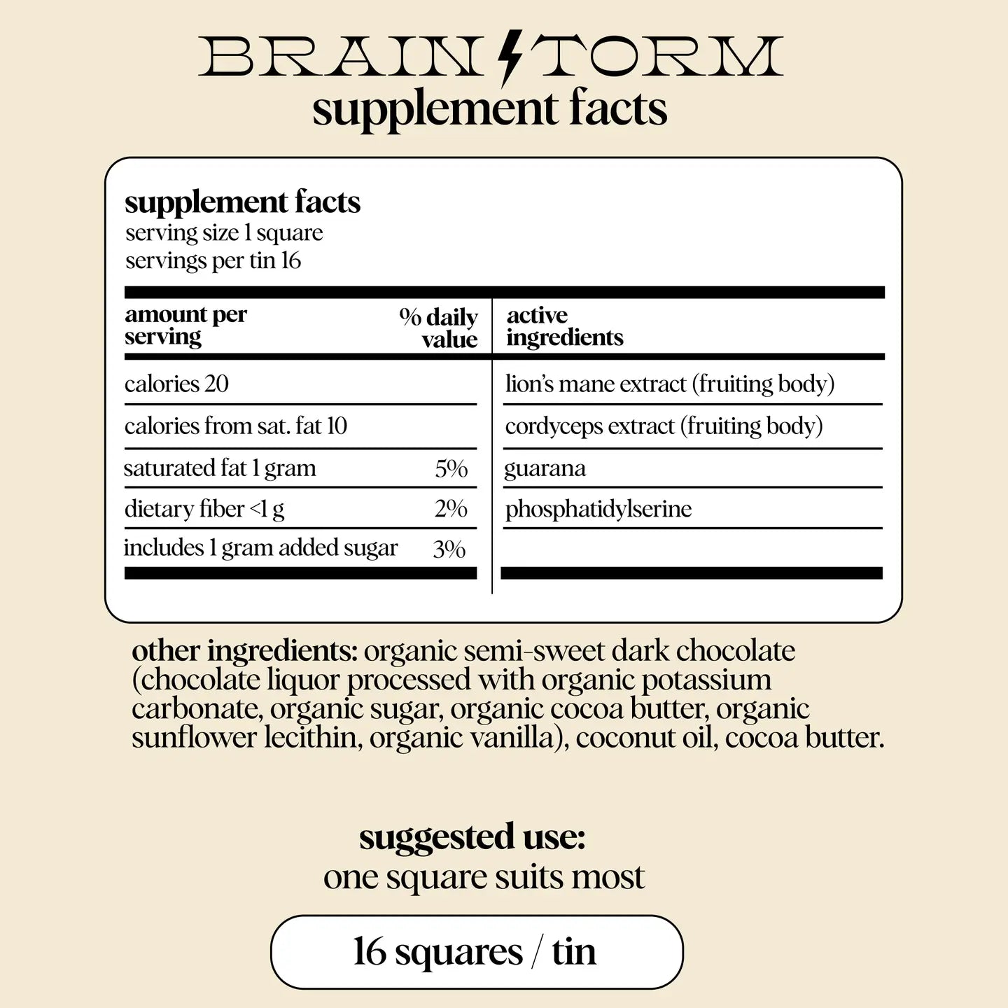 Brainstorm: Mushroom Chocolates For Focus