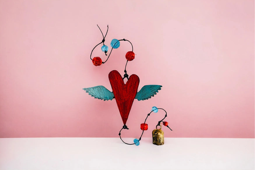 Heart Wind Chime Bell Ornament