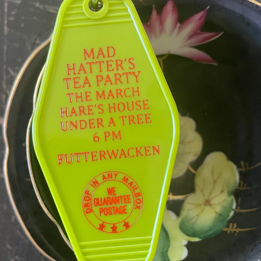 Mad Hatters Tea Party Keychain