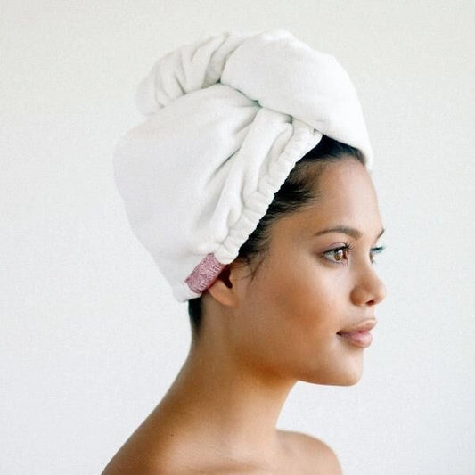 White Quick Dry Hair Towel