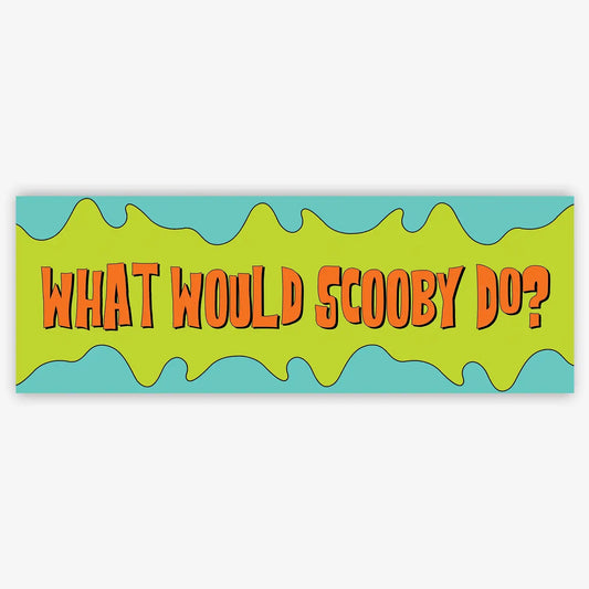 What Would Scooby Do Bumper Sticker