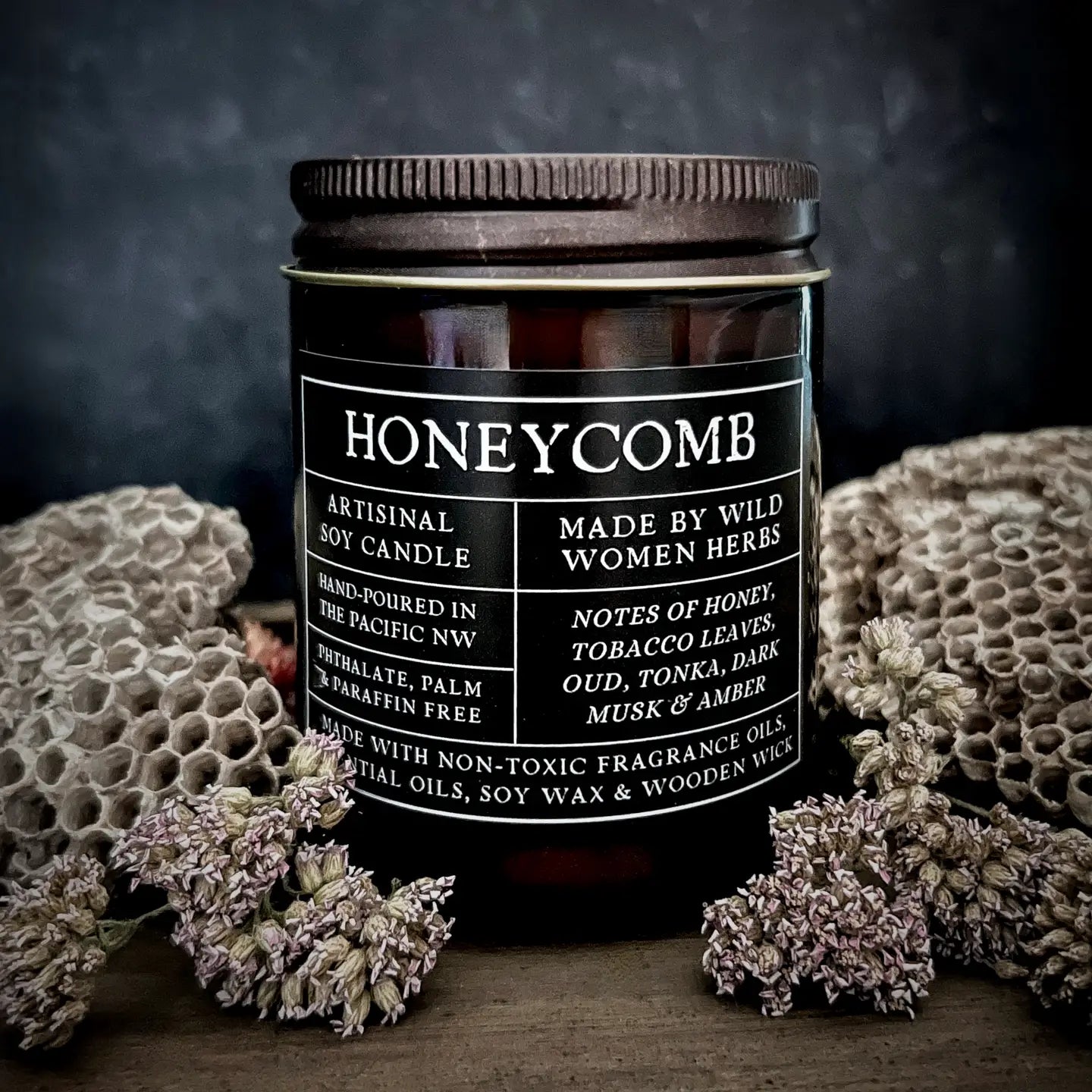 Honeycomb - Wood Wick Soy Candle