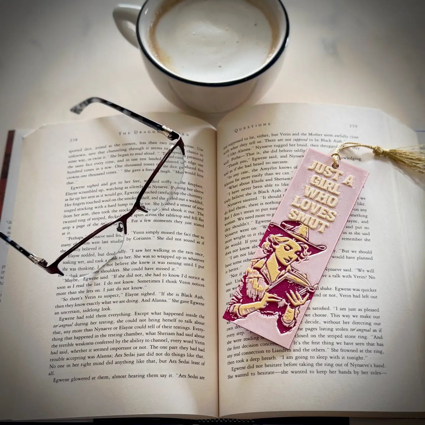 Just A Girl Bookmark