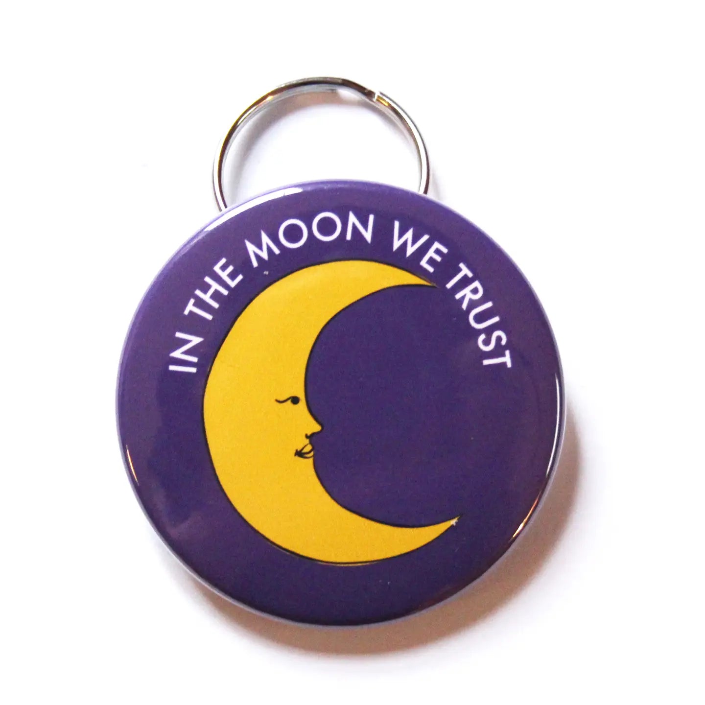 In the Moon We Trust Keychain Bottle Opener
