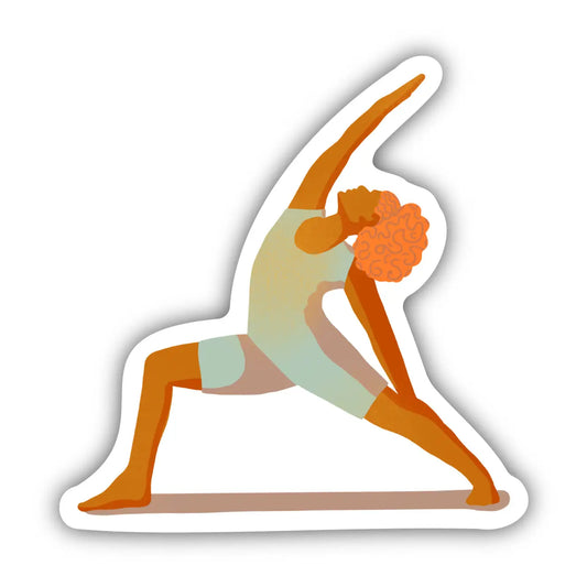 Reverse Warrior Pose Yoga Sticker