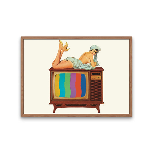 Retro Tv Collage Print