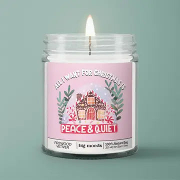 All I Want For Christmas Candle