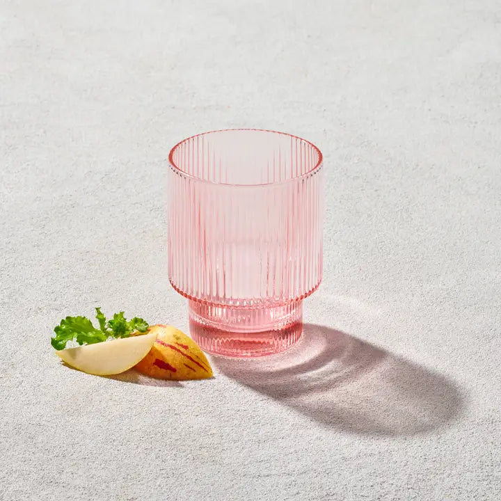 Ribbed Rocks Glass
