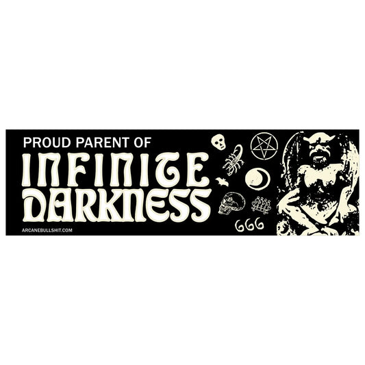 Infinite Darkness Glow-in-The-Dark Bumper Sticker