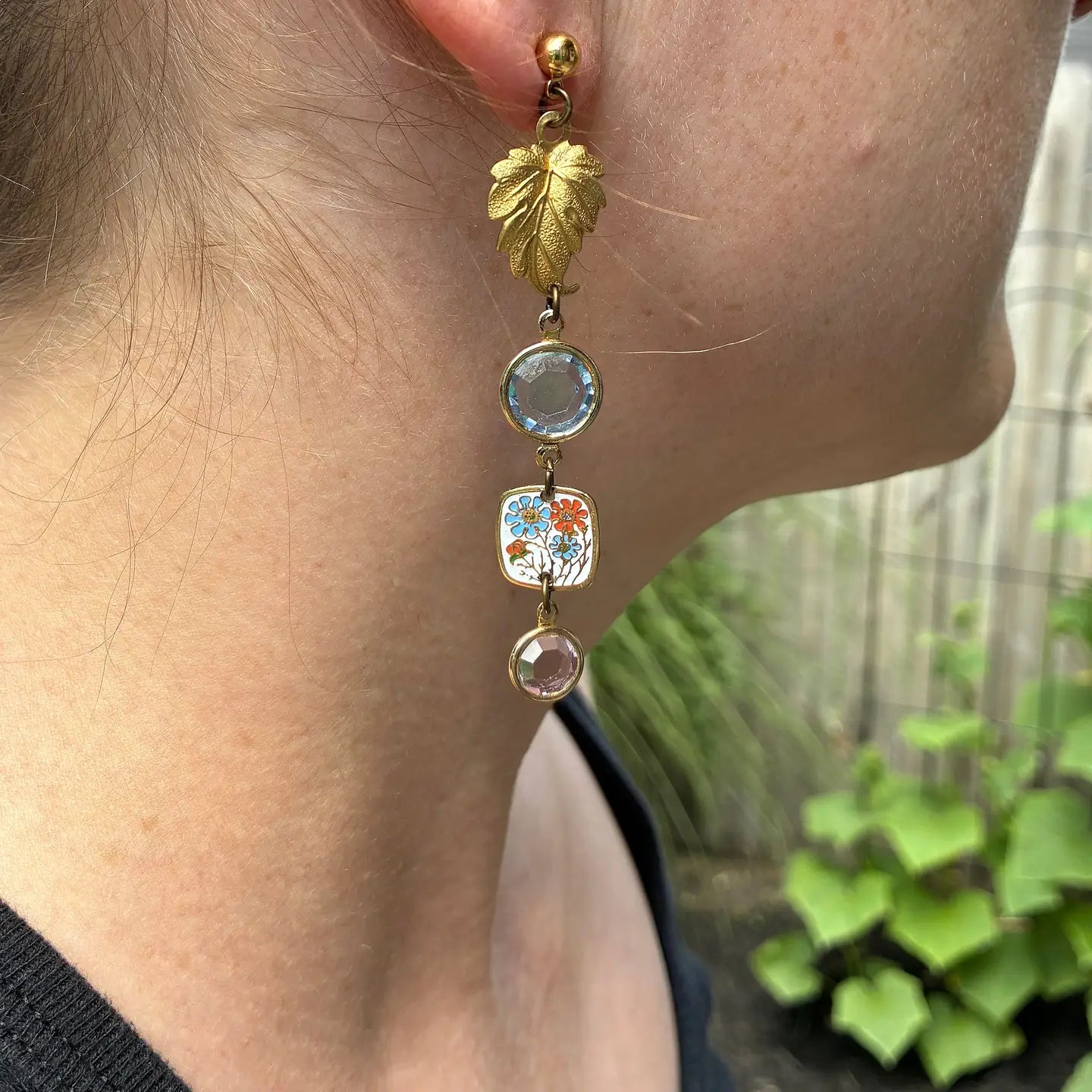 Nature Study Number 2 Vintage Charm Dangles