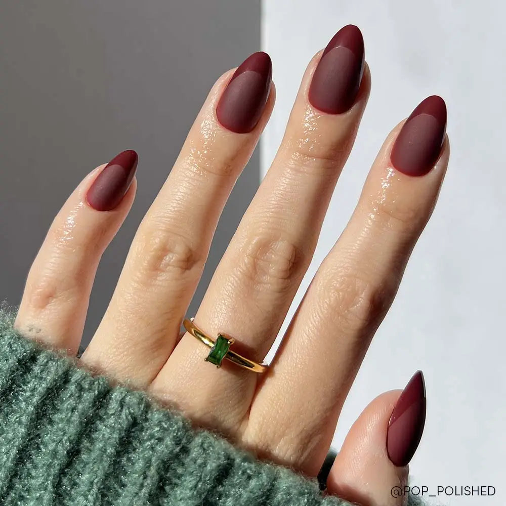 Merlot Matte Press-On Nails