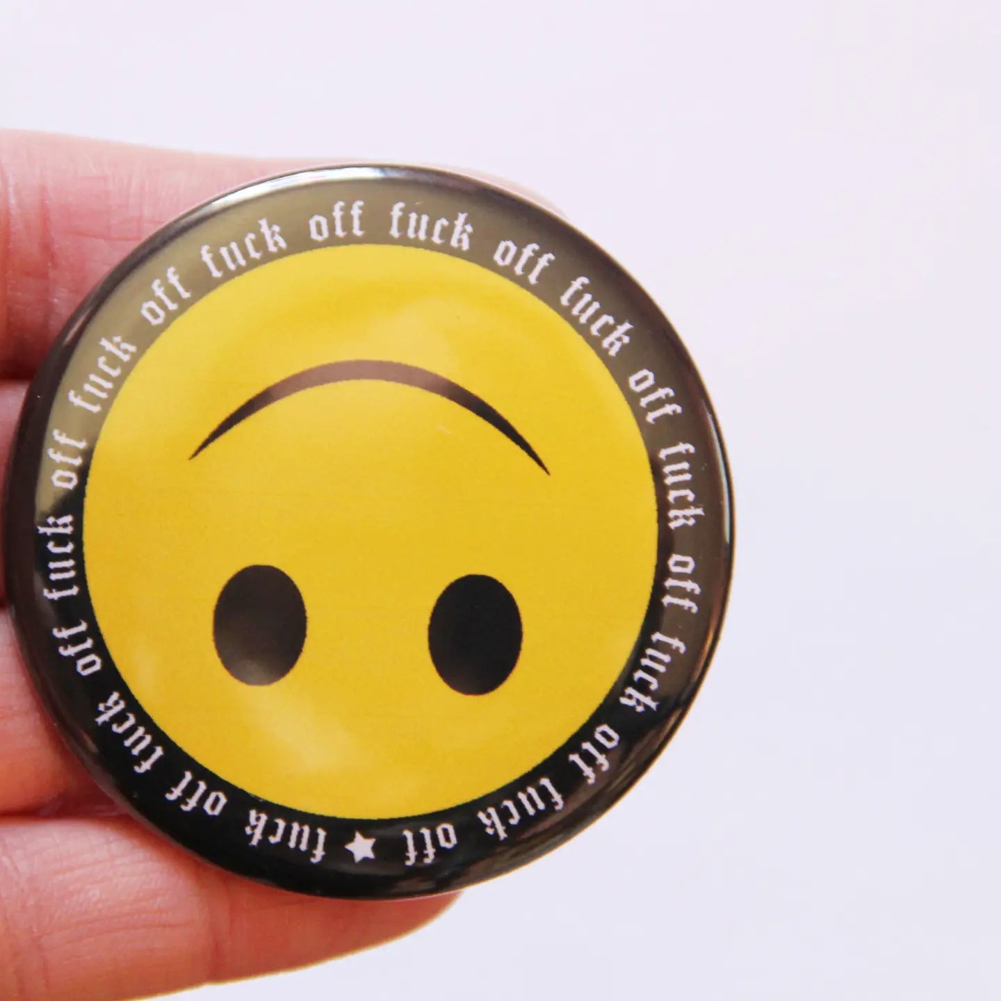 F-Off Smiley Pocket Mirror