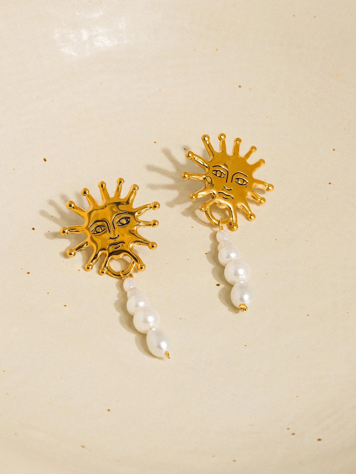 Algarve Sun Pearl Drop Earrings