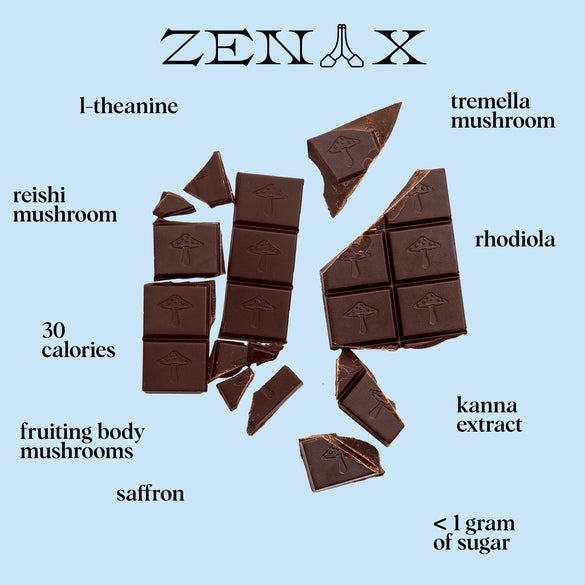 Zen-X - Mushroom Chocolate Supplement For Stress Relief