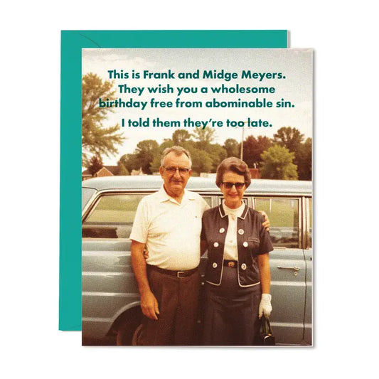 Frank and Midge Birthday Card