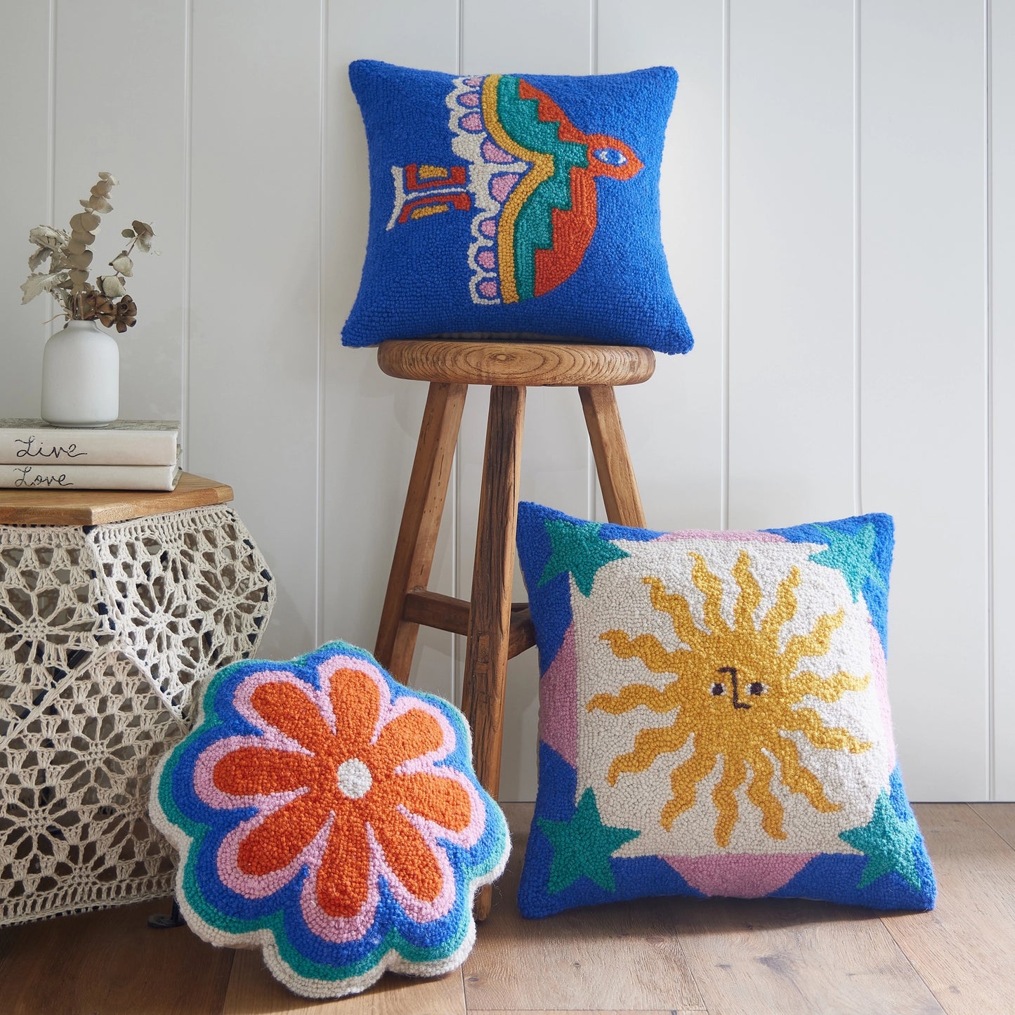 Flower Vibe Hook Pillow