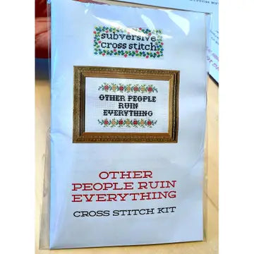 Any Room Can Be A Panic Room Deluxe Cross Stitch Kit