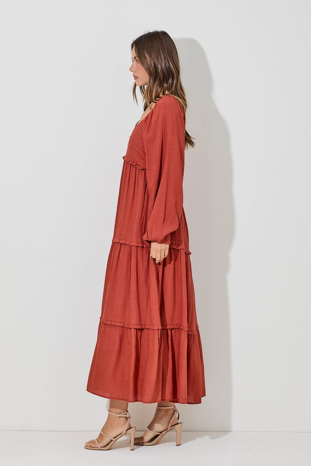 Billowy Long Sleeve Dress