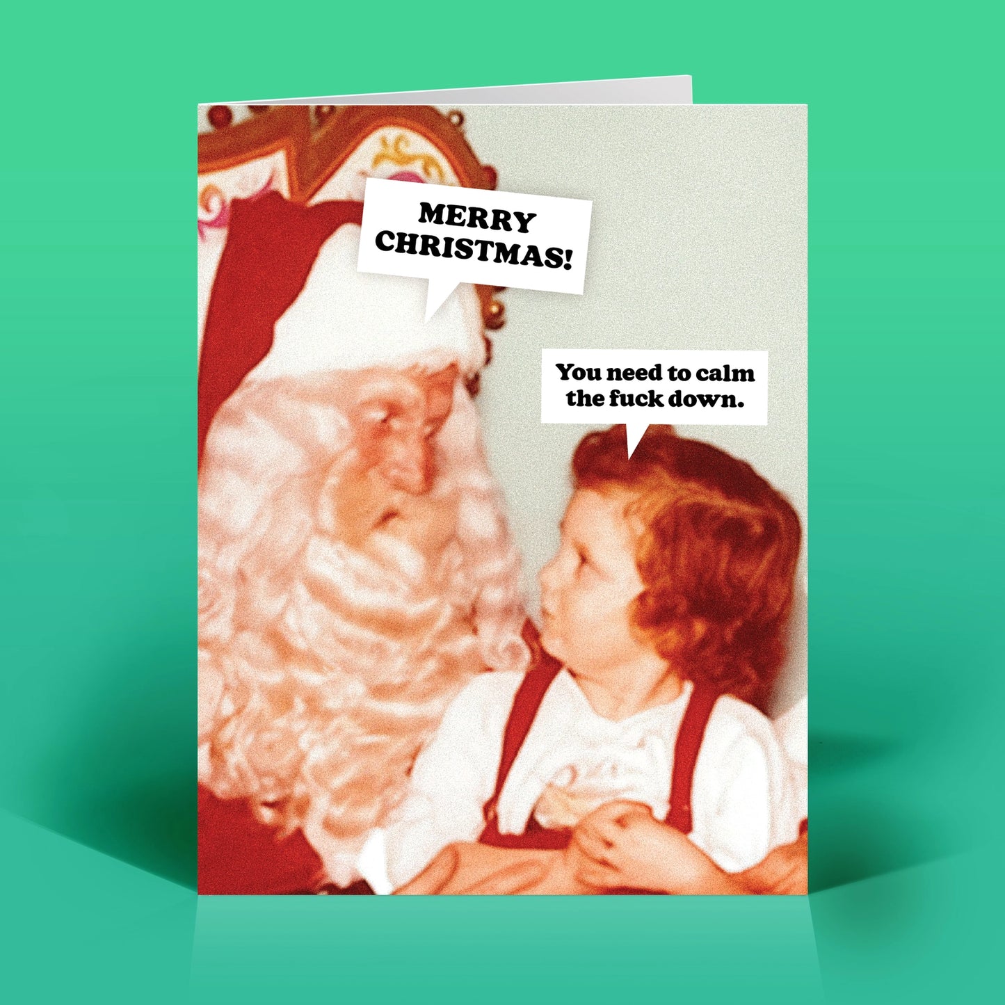 Calm Down Christmas Card