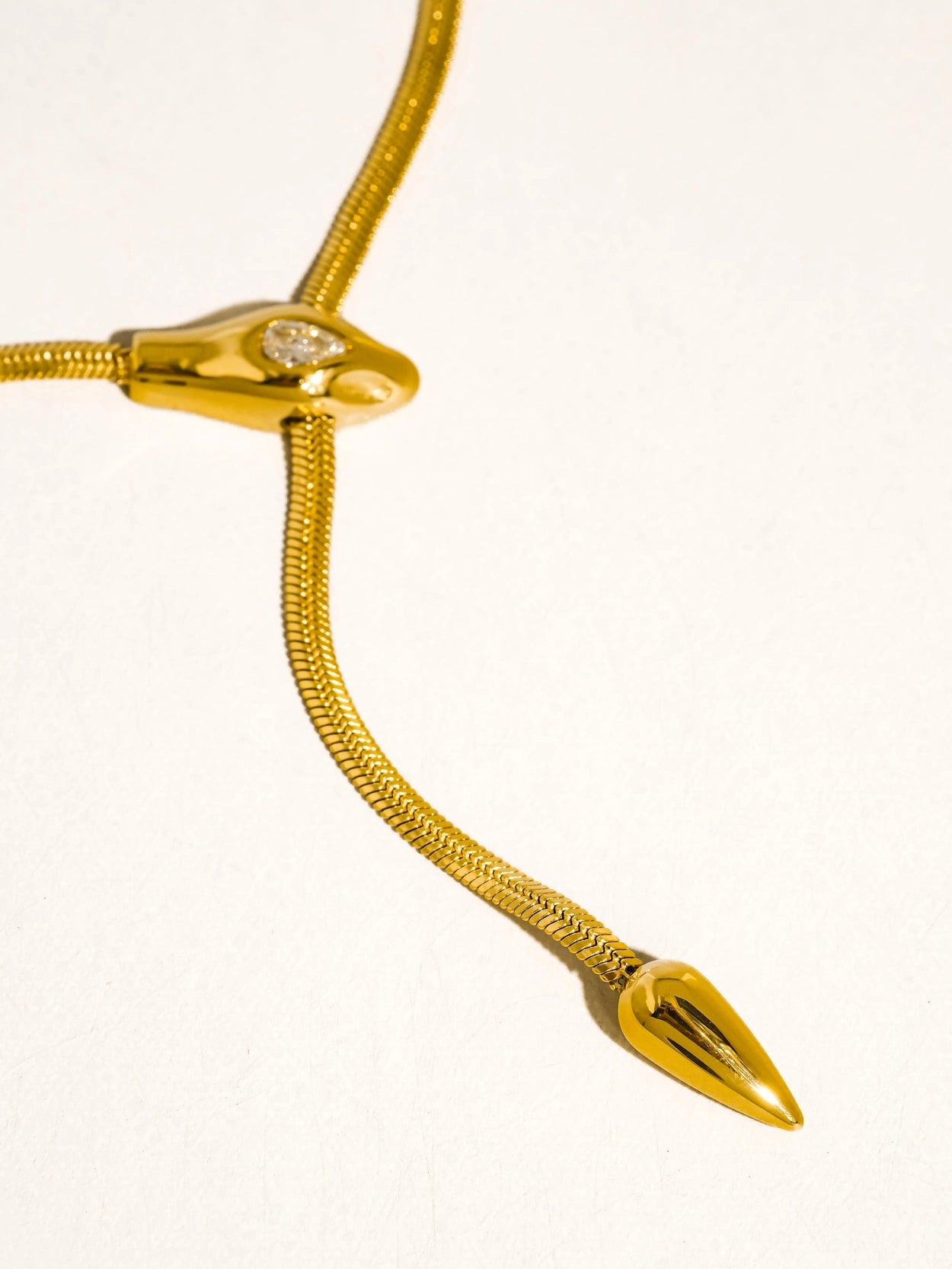 Gildora Serpent Lariat Necklace